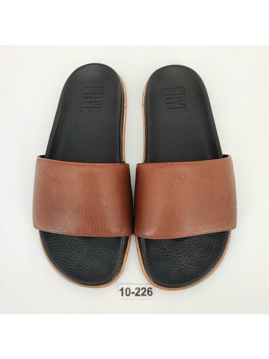 Frye Men\'s Size 10 US Sandals Leather Brown Quality Slip-On main image 8